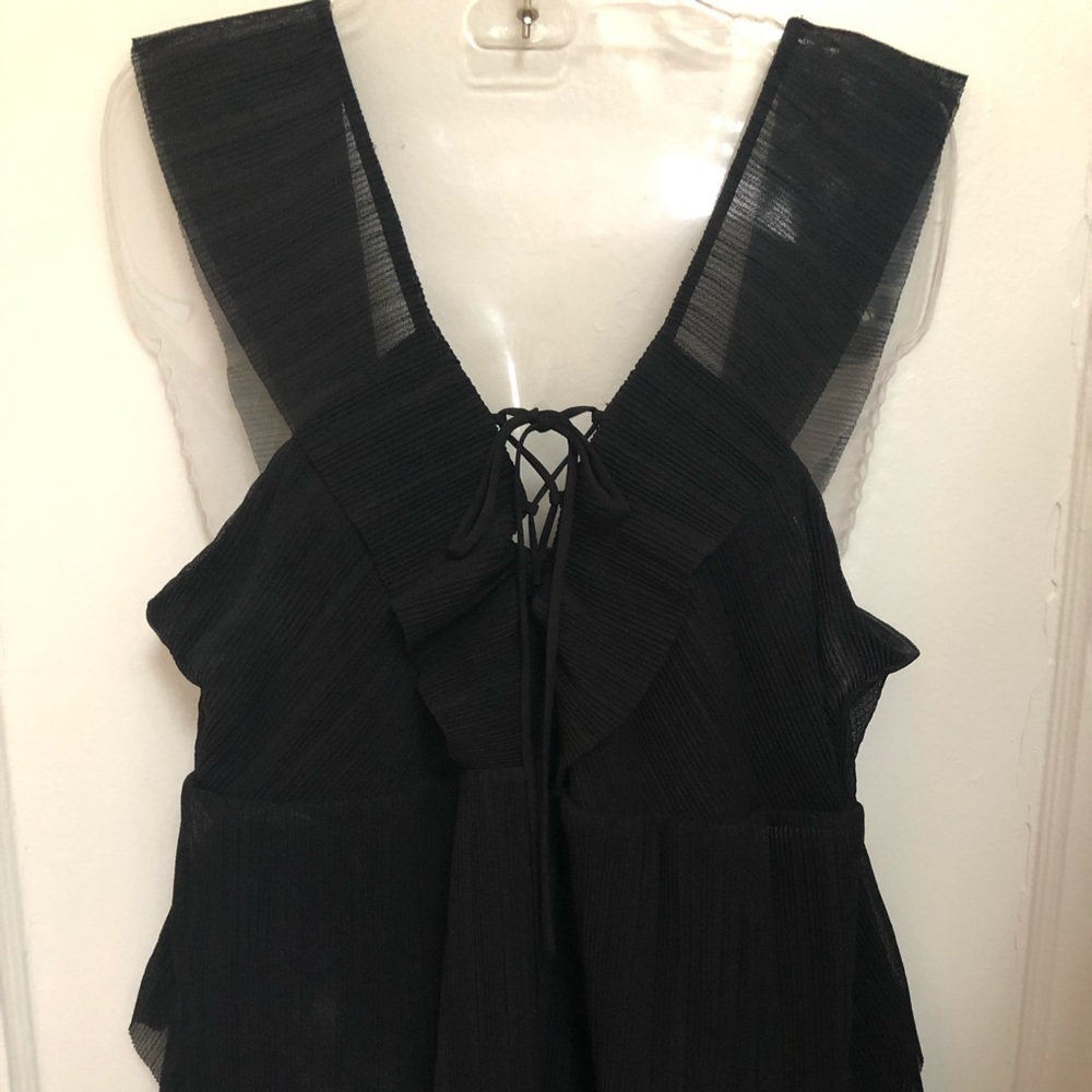Black express chiffon blouse